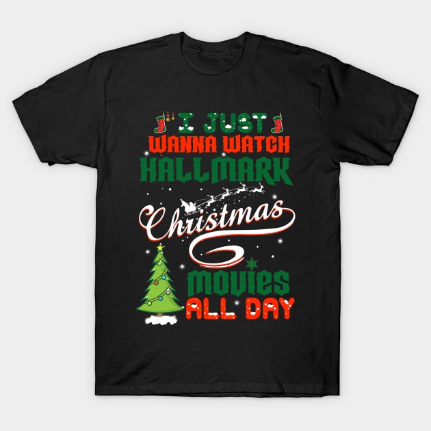 Funny Hallmark Christmas Movie Shirt Xmas Gift - Christmas Movies T-Shirt by Otis Patrick